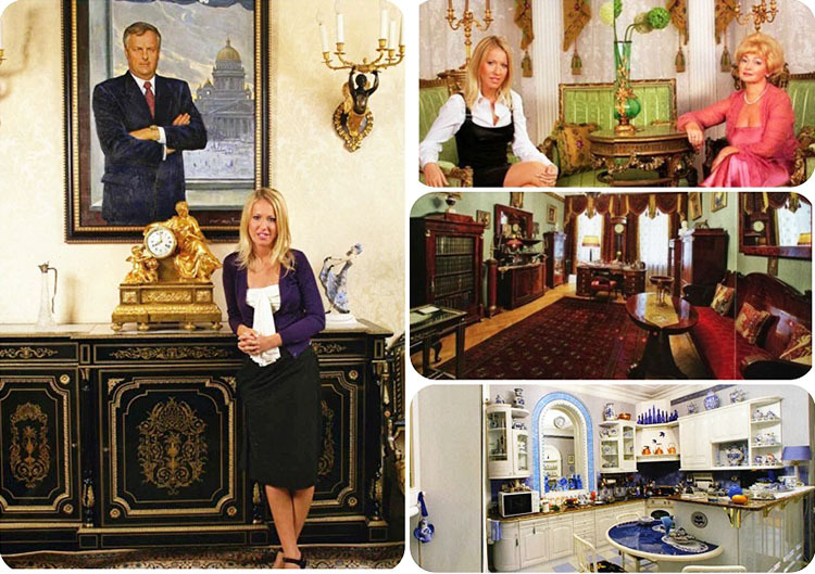 Ksenia Sobchak bouwt een luxe huis als cadeau aan haar man