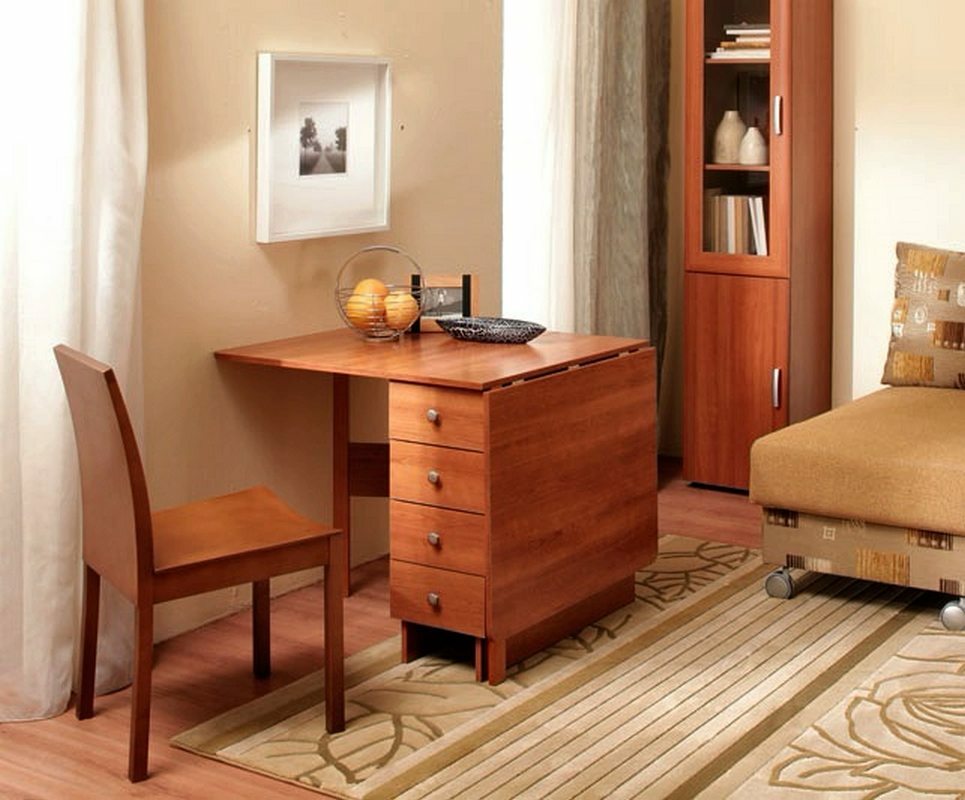 Book table with drawers