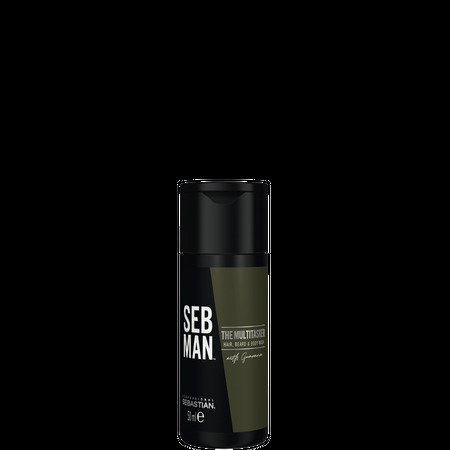 Sebastian Men The Multitasker 3 in 1 Hair, Beard & Body Care Shampoo, 50 ml