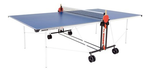 Tennis table Donic Outdoor Roller Fun blue, with mesh