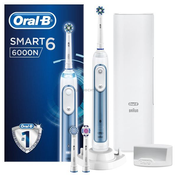 Brown electric toothbrush smart 6000 type 3765
