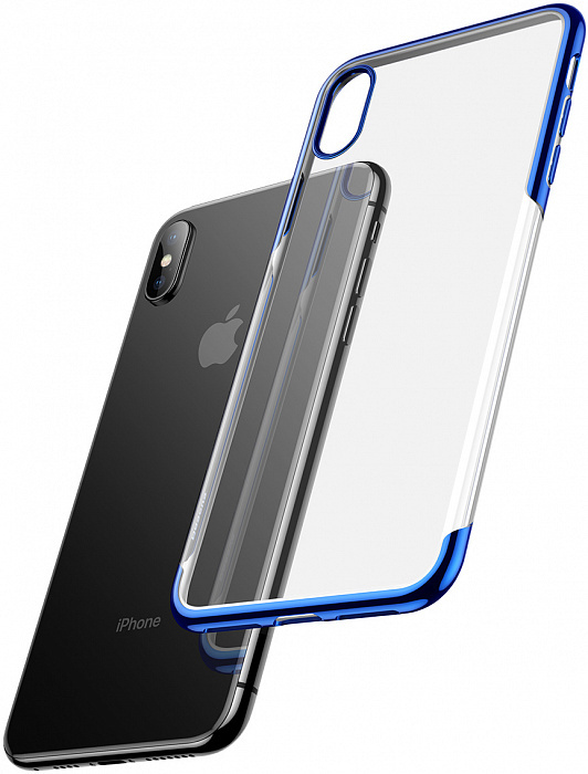 Pokrowiec Baseus Shining (ARAPIPH65-MD03) do iPhone Xs Max (niebieski)