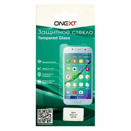 Protective glass for the ONEXT screen for Motorola G7, 1 piece, transparent [42092]