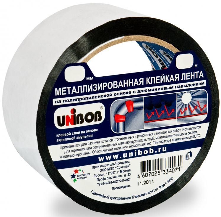 Metalizovaná lepiaca páska Unibob 48mm * 25m 39119