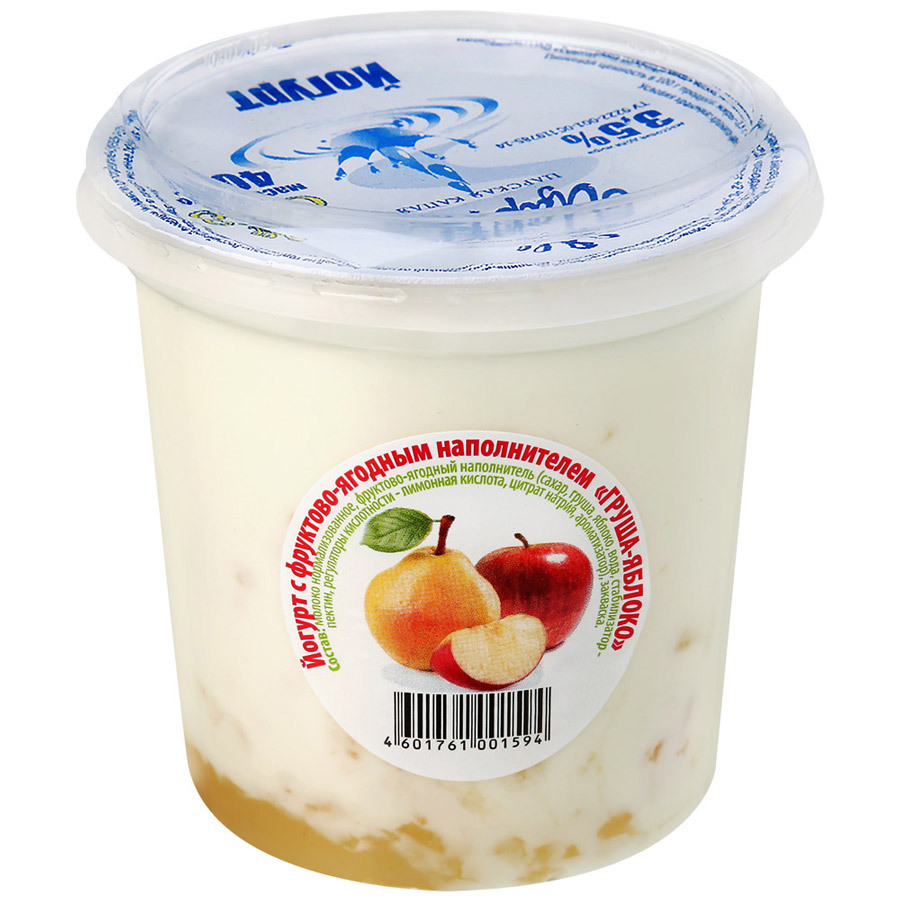 Iogurte Tsarka Pear-Apple 3,5% 0,4 kg