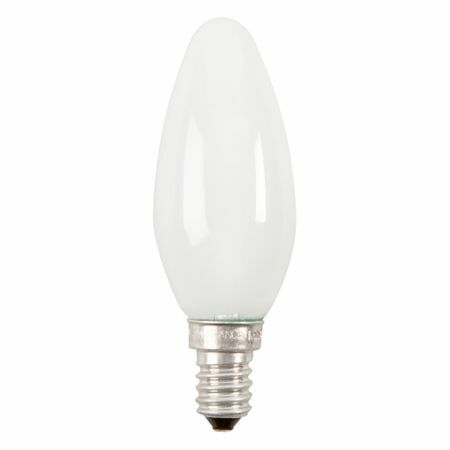 Lâmpada incandescente Osram E14 230 V 40 W vela fosca 2 m2 luz branca quente