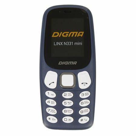 DIGMA Linx N331 mini 2G mobilais tālrunis, tumši zils