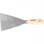 Paslanmaz çelik spatula, 100 mm, ahşap sap SPARTA 852185