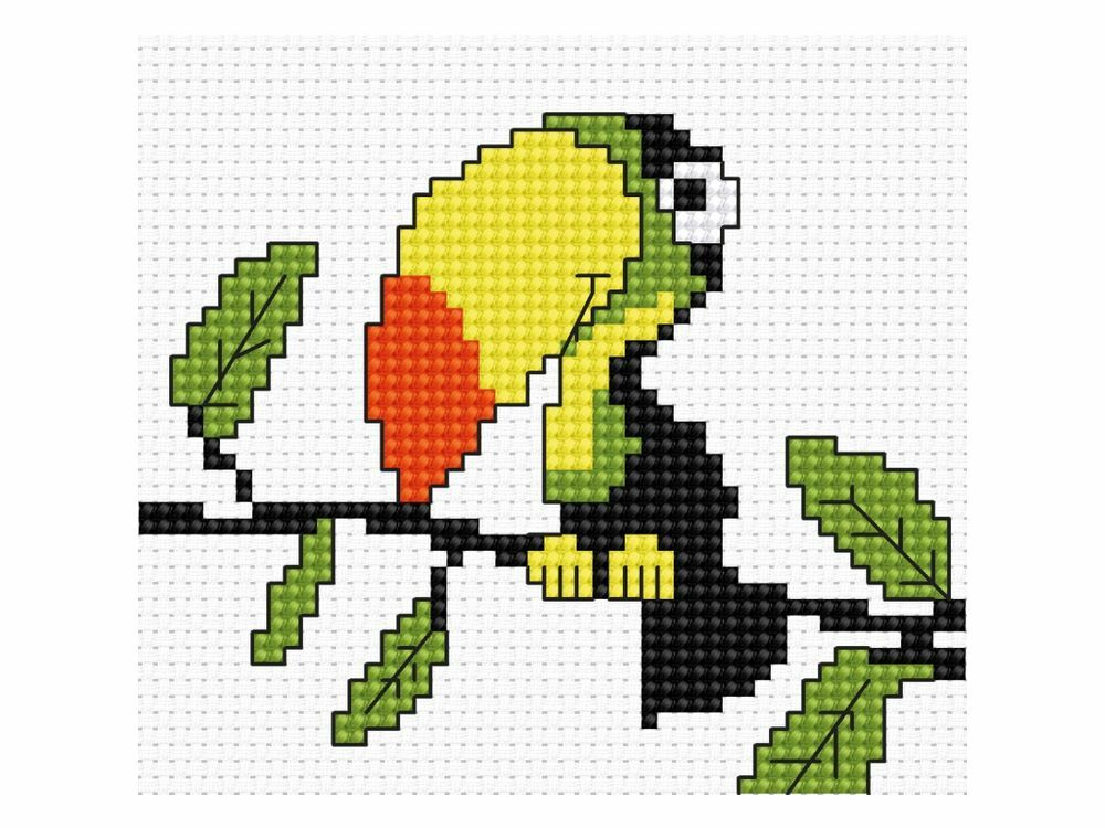 Embroidery kit " Toucan on a branch"
