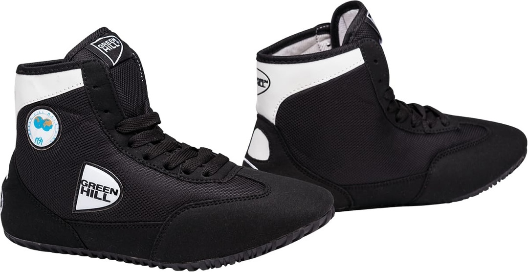 Chaussures de lutte Green Hill GWB-3052 / GWB-3055, blanc / noir, 35