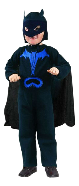 Snemandens kostume Batman med maske 4-6 år E6336-2