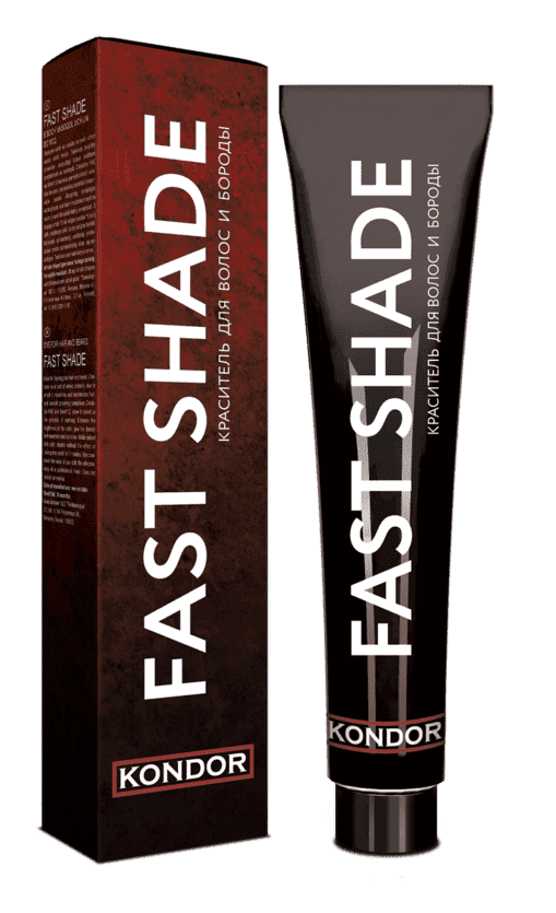 Fast Shade haar- en baardverf voor mannen, 60 ml (6 tinten) Tone 2 - zwart