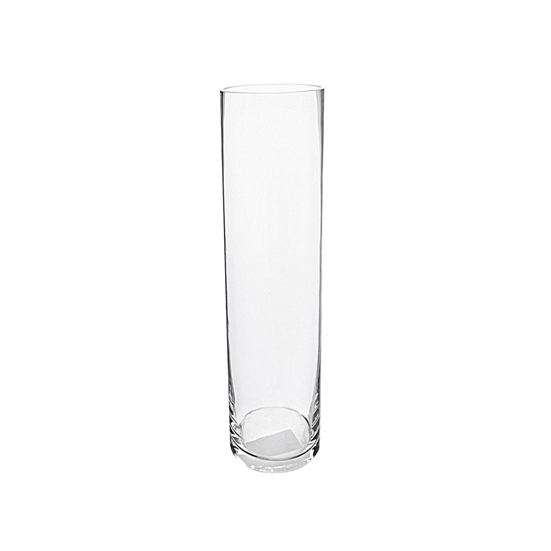 Jarrón NEMAN Cilindro, al 50cm, vidrio, transparente, 701726408