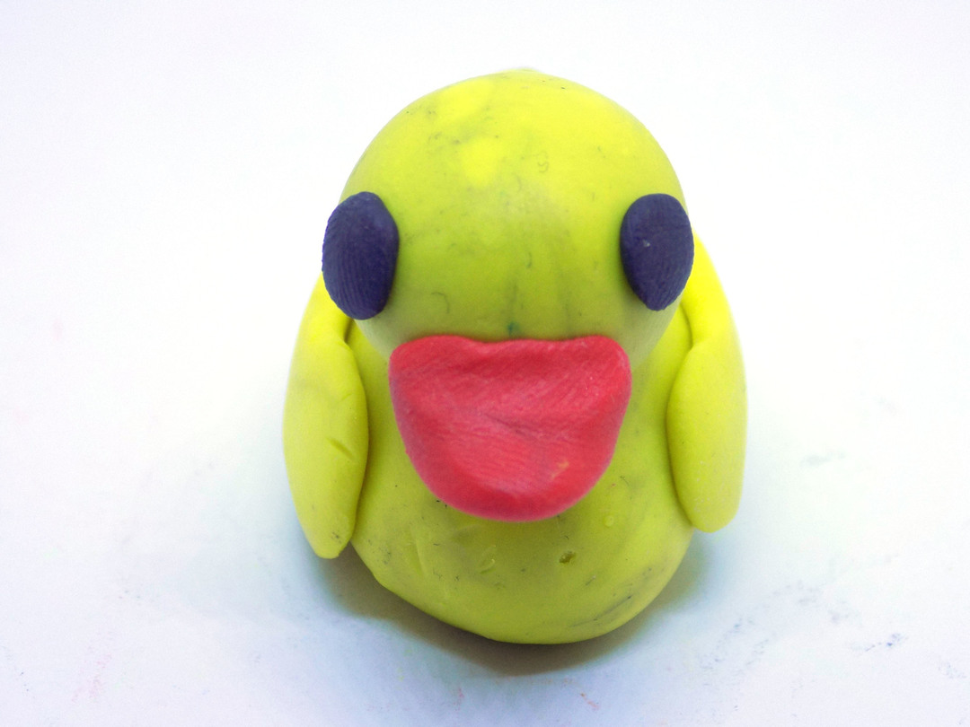 How blind duck from plasticine?