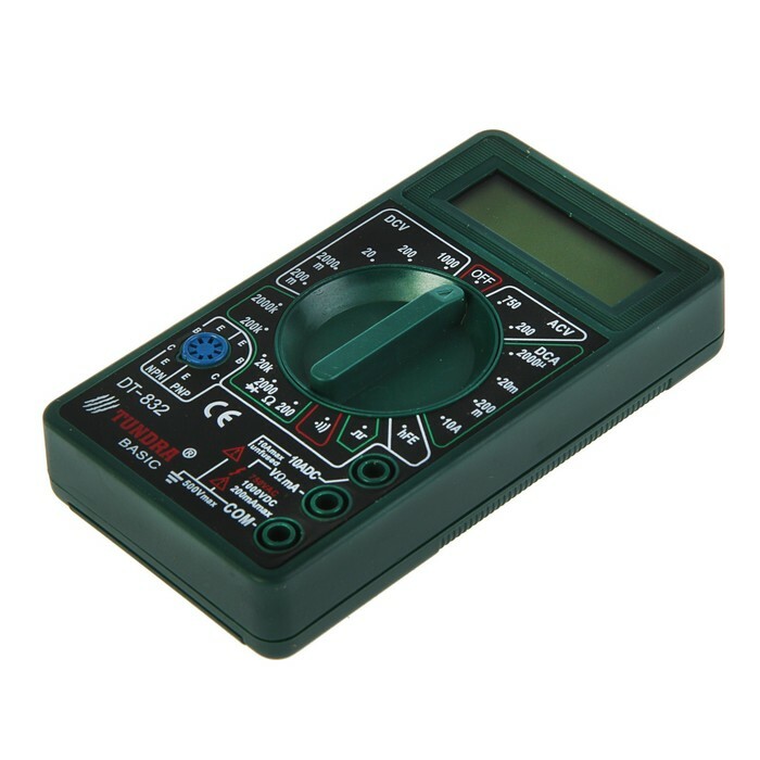 Multimetre TUNDRA basic, dijital DT-832 (pilsiz)