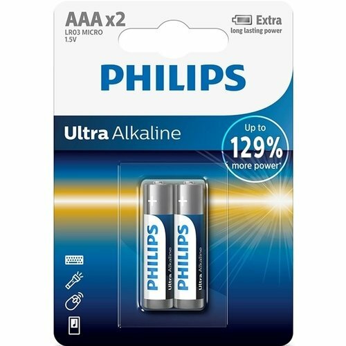 Alkaline batteries # and # quot; LR03E2B / 10 Ultra (AAA) # and # quot;, 2 pcs.