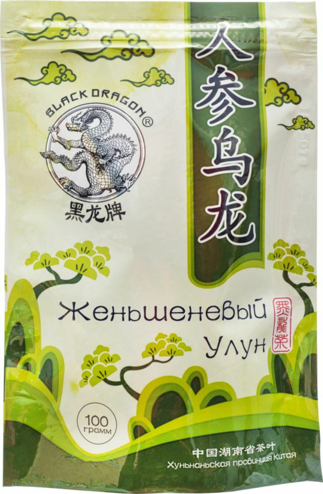 Žalioji arbata „Black Dragon“ ženšenis oolong 100 g