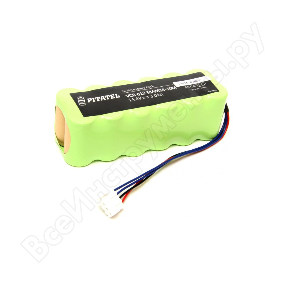 Rechargeable battery for robotic vacuum cleaners mamirobot (3 ah, 14.4v, ni-mh) pitatel vcb-012-mam14-30m