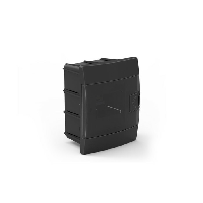 Box für Automaten, Kunststoffeinbau 600-001-401, 4 Module, schwarz
