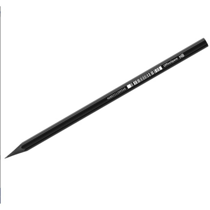 Schwarzer Bleistift Calligrata HB aus Kunststoff. Schwarz
