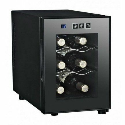 Dunavox Wine cabinet (16 l), 6 bottles, black DAT-6.16C Dunavox