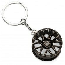 Wheel Keychain Hub Alloy Wallet Decor - 3.54 Inch