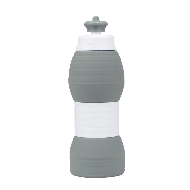 ® 600ML silikonový skládací kelímek Přenosný výsuvný teleskopický lahev na vodu Outdoorové sporty