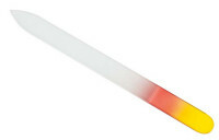 Sklenený pilník Dewal Beauty, červený, 14 cm
