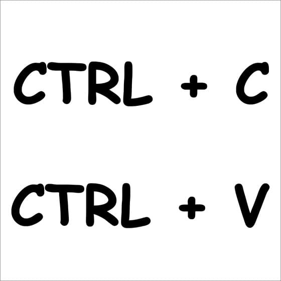 Outils internes " Coller" et " Copier"