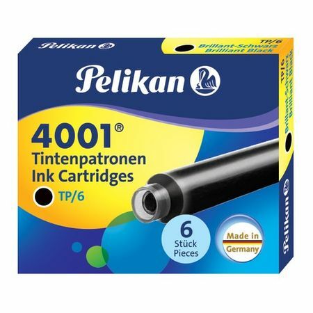 Cartucho Pelikan INK 4001 TP / 6 (PL301218) Tinta negra brillante (6 uds)