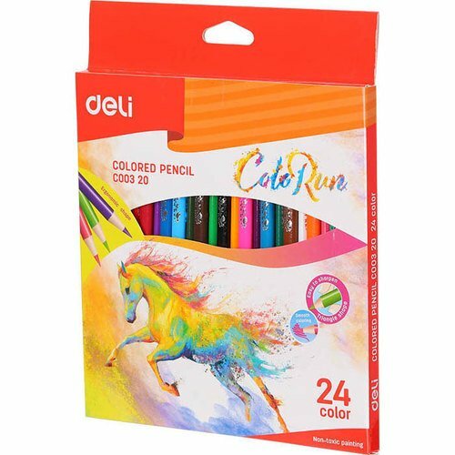 Värvilised pliiatsid Deli ColoRun