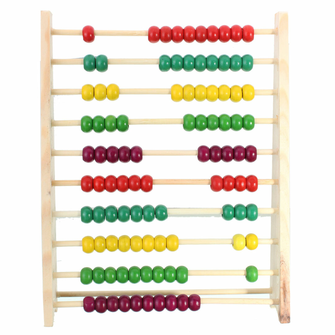 Perle Drveni brojač brojač Broj predškolskog djeteta Klinac podučavanje matematike