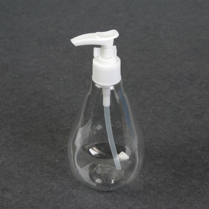  Tároló palack, adagolóval, 300 ml, tiszta / fehér