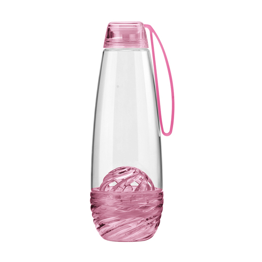 Fruitwaterfles \ 'H2O\' / Roze