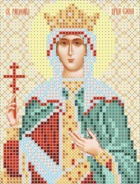 Rajz a szöveten a hímzéshez gyöngyökkel Borovsky # és # Sons VERTOGRAD. Szent Helena, 10х13 cm, art. C708