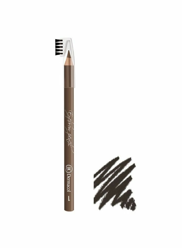 Dermacol eyebrow pencil with brush No. 3 dark brown