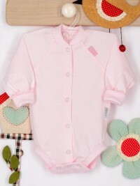 Bodysuit Gentle age, footer, color: pink, height 56-62 cm