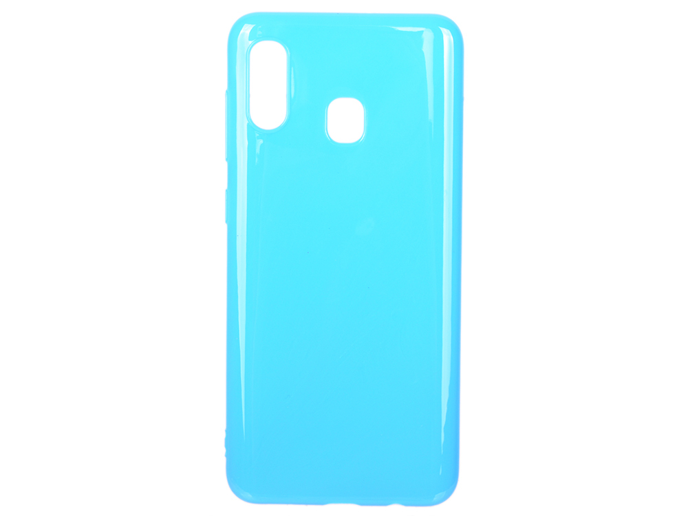 Deppa gelio spalvos dėklas Samsung Galaxy A30 / A20 (2019), mėlynas