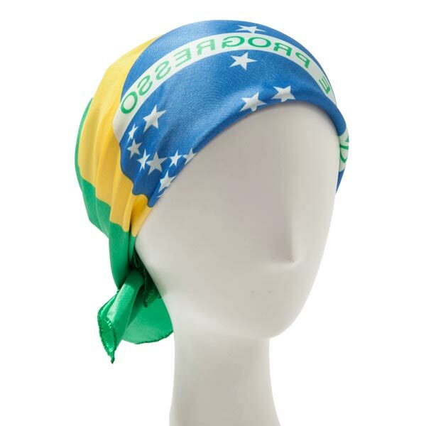 Pañuelo conmemorativo de los fanáticos locos de la bandera brasileña de la Copa del mundo 2014