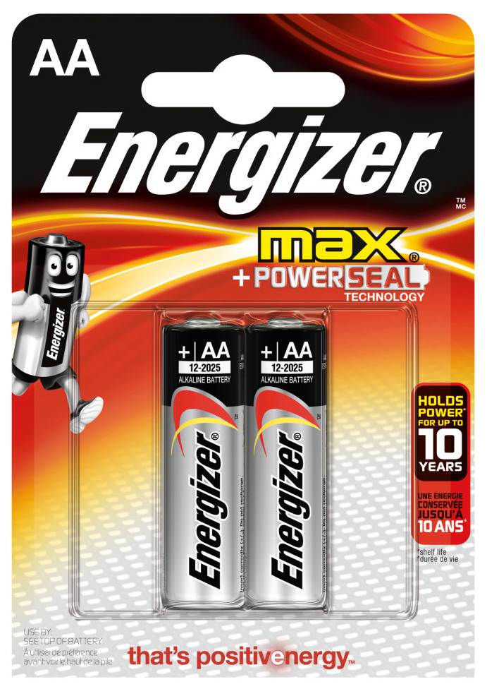 Piles AA Energizer Max Power Seal 2 pièces