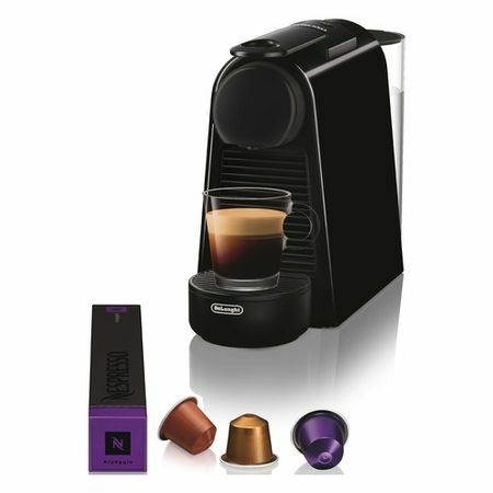 Pad-Kaffeemaschine DELONGHI Nespresso Essenza mini Bundle EN85.B, 1260W, Farbe: schwarz [0132191762]