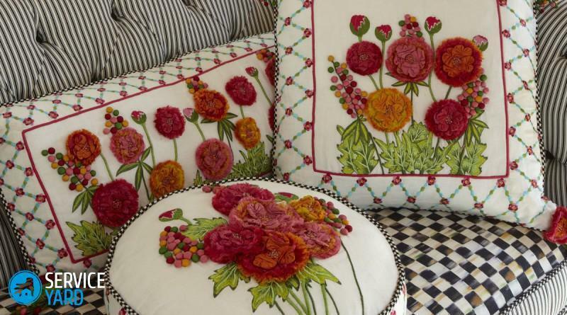 Decorative cushions-buffets with their own hands - master class, schemes