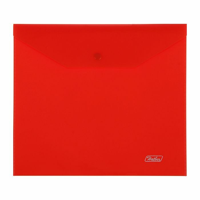 Teczka na koperty na guzik A5 180μm, czerwona