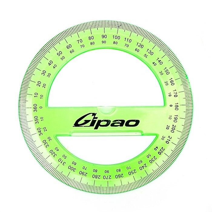 Szögmérő 10cm / 360gr színezett MIX
