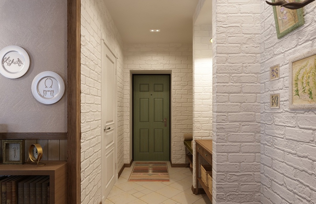 Tapeta w przedpokoju i korytarzu: zdjęcia wnętrz, pomysły na mieszkanie, jaki kolor wybrać