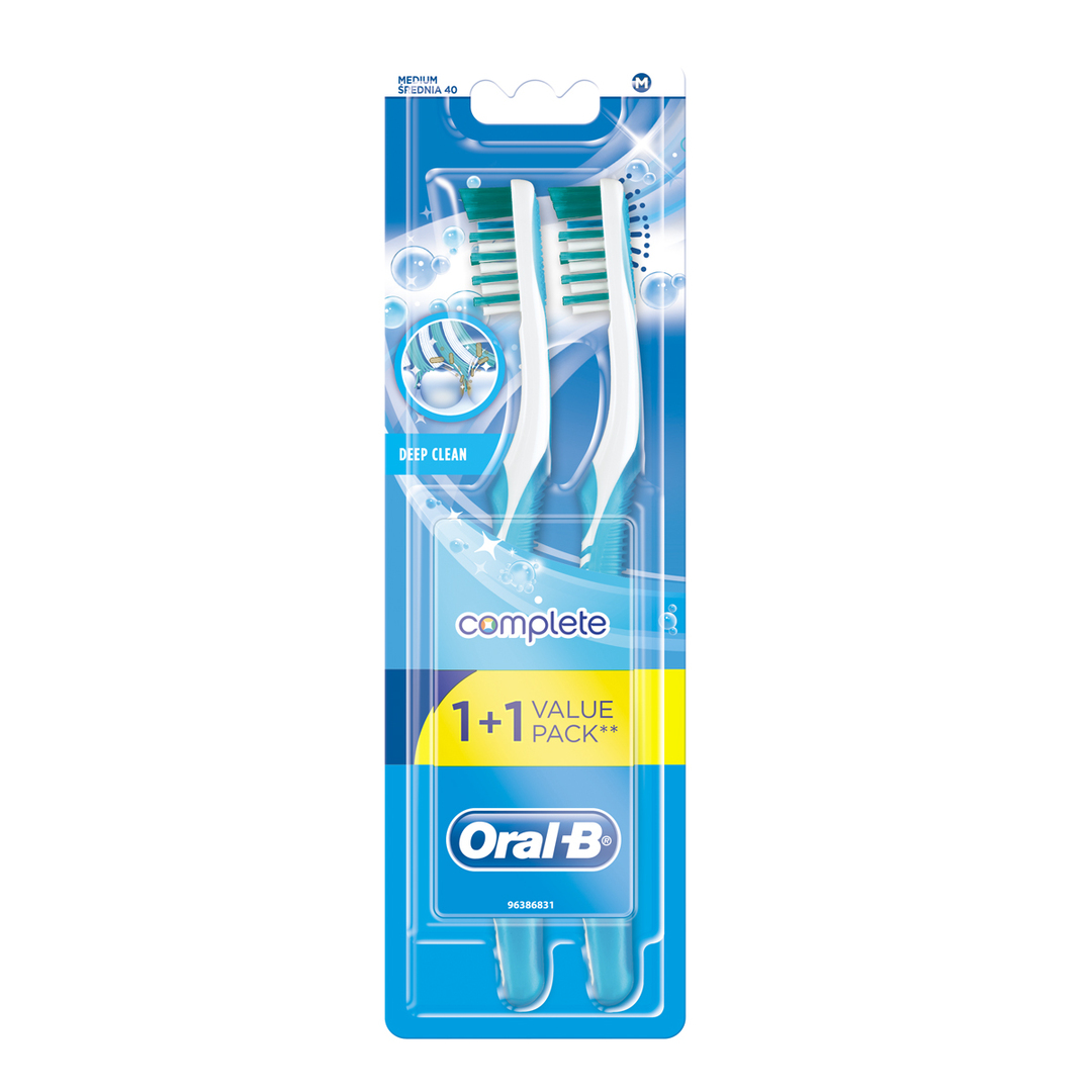 Oral-B Djuprengörande tandborste 40 medium 1 + 1 st
