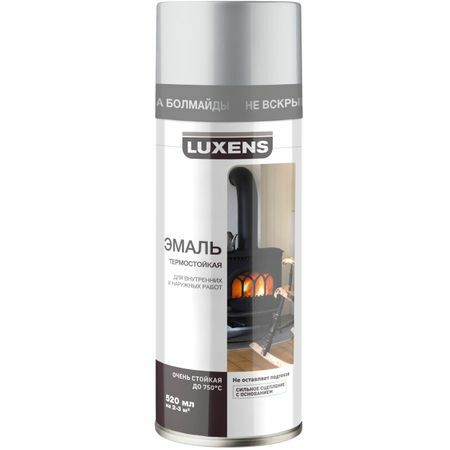 Heat-resistant enamel Luxens color silver 520 ml