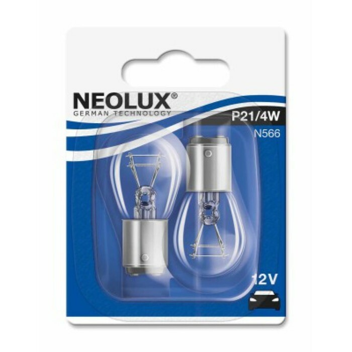 Lámpara de coche NEOLUX, P21 / 4W, 12 V, 21/4 W, juego de 2 piezas, N566-02B