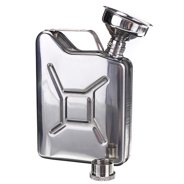 Portable 5oz Stainless Steel Mini Hip Flask Liquor Whiskey Pocket Bottles with Funnel