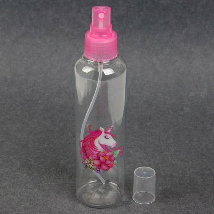 Botella de almacenamiento Unicornio Spray 200 ml Rosa